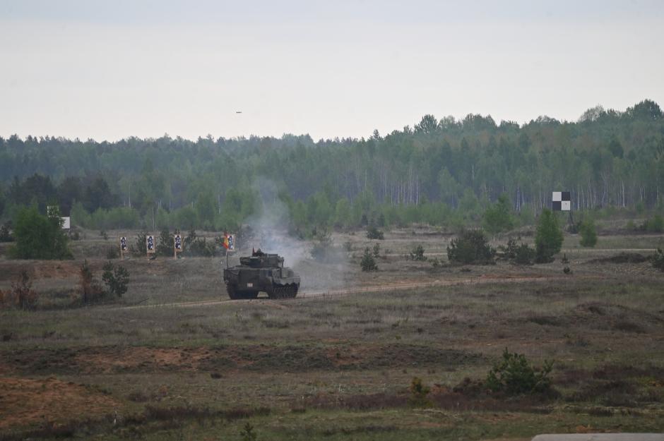 Vehículo de combate de infantería ‘Pizarro’ durante la competición Iron Spear 26