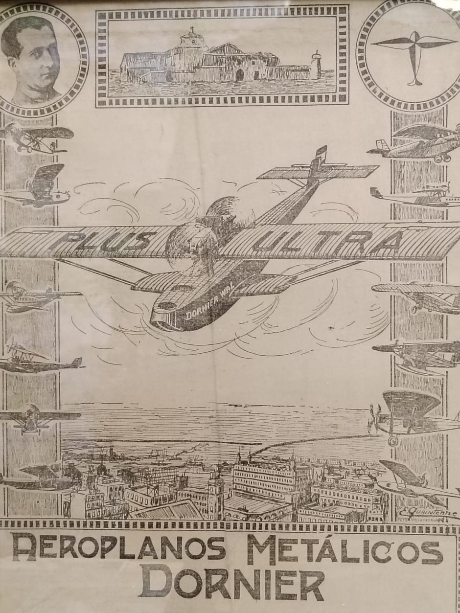 Anuncio de Dornier empleando el éxito del vuelo del Plus Ultra