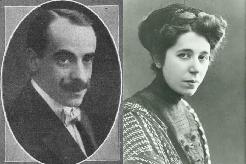 Gregorio Martínez Sierra y su mujer, María de la O Lejárraga