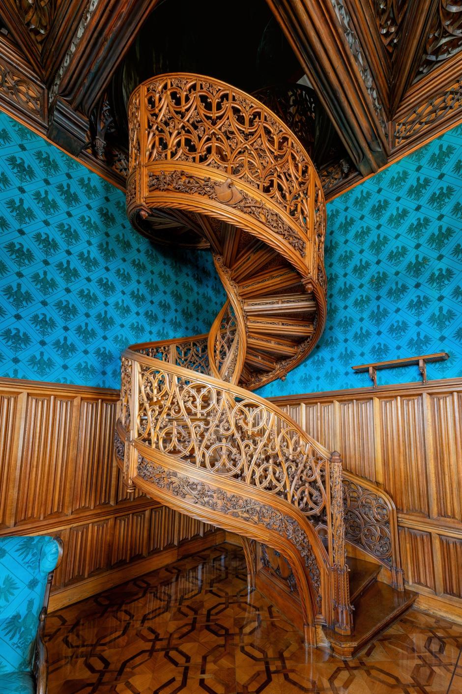 Escalera del palacio Lednice