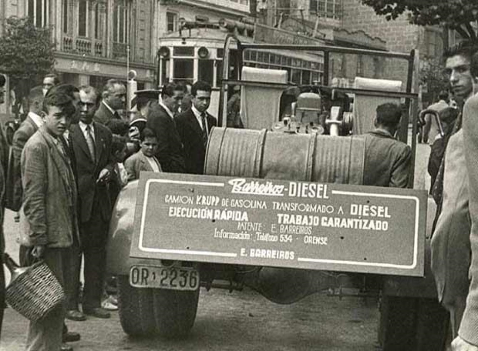 Uno de los camiones convertidos de Barreiros Diésel