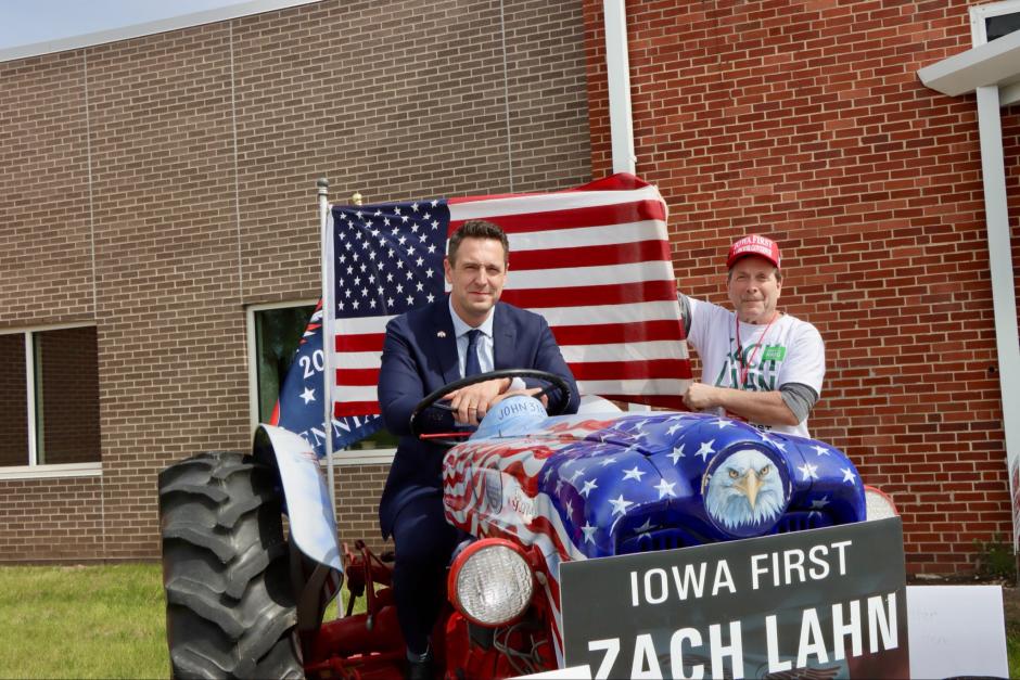 Zach Lahn, candidato a gobernador de Iowa por el Partido Republicano