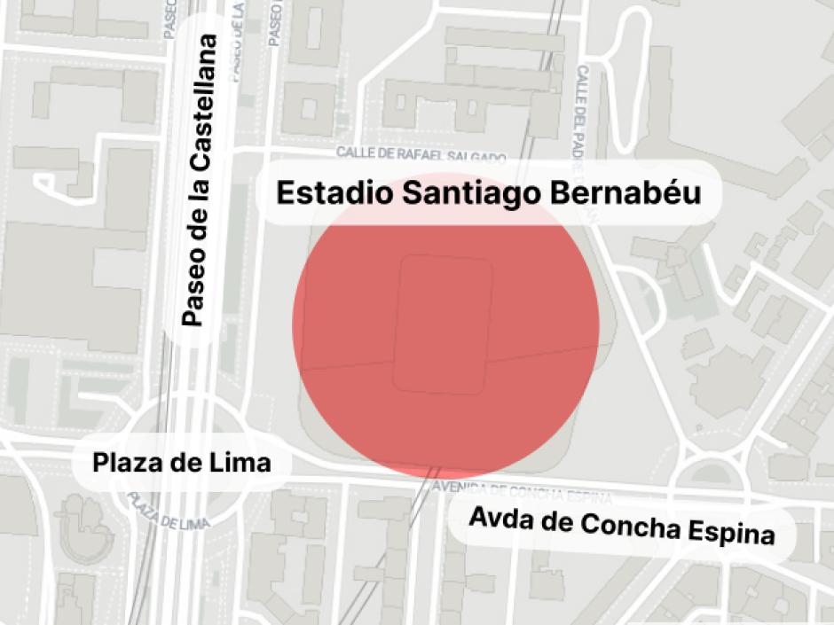 Mapa de las zonas calientes de movilidad el lunes con motivo de la visita del Papa