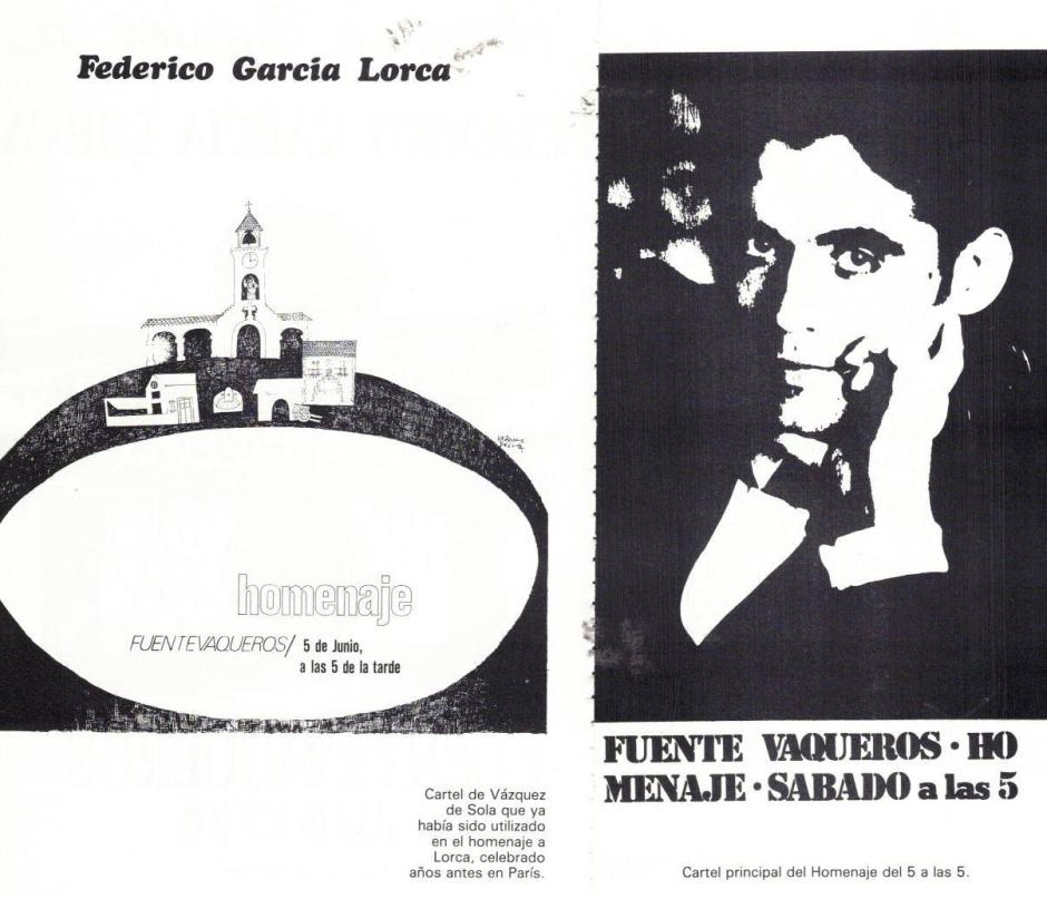 Cartel del homenaje a Lorca