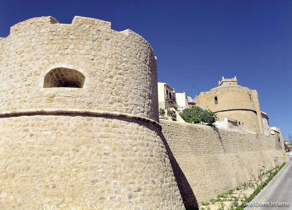 Imagen de la muralla de Villajoyosa, Alicante