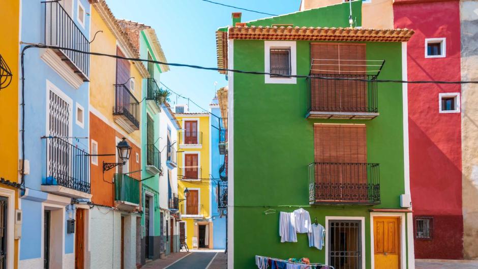 Casco antiguo del municipio de Villajoyosa, Alicante