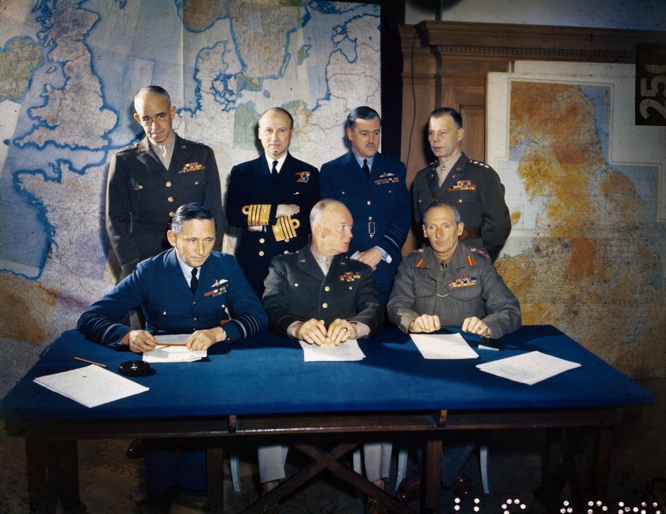 Reunión del Alto Mando de la Fuerza Expedicionaria Aliada, Londres, 1 de febrero de 1944