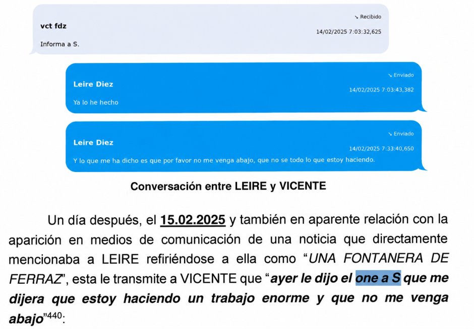 Leire, sobre 'S' y «que no me venga abajo»