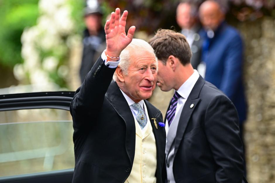 Mandatory Credit: Photo by Victoria Jones/Shutterstock (16908094ah)
King Charles III
Peter Phillips and Harriet Sperling's Wedding, All Saints Church, Kemble, Cirencester, UK - 06 Jun 2026 *** Local Caption *** .