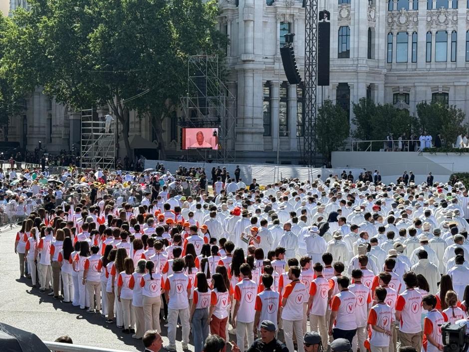 Santa Misa celebrada en Cibeles