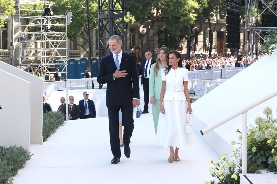 Los Reyes Felipe y Letizia, con la Princesa Leonor y la Infanta Sofía