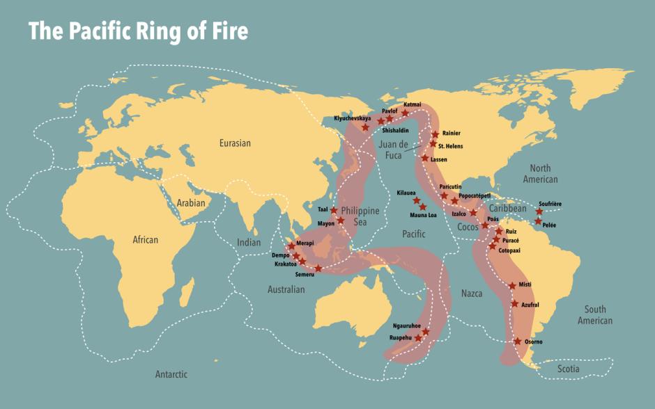 El anillo de fuego del Pacífico