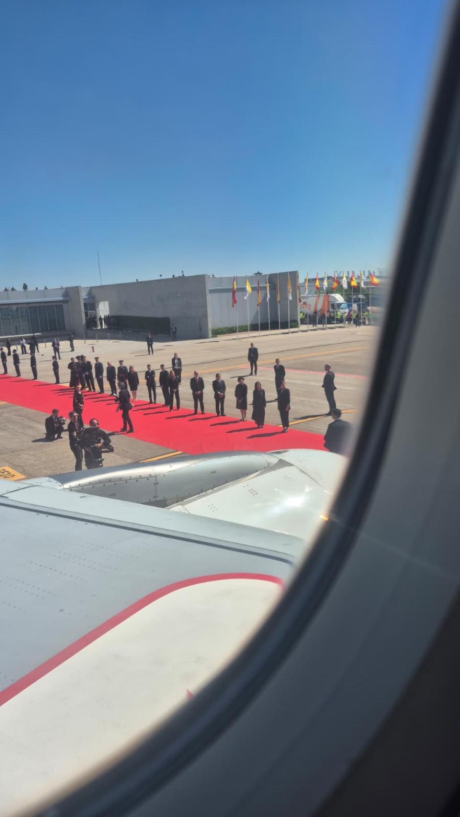 Avión en el que viaja el Papa