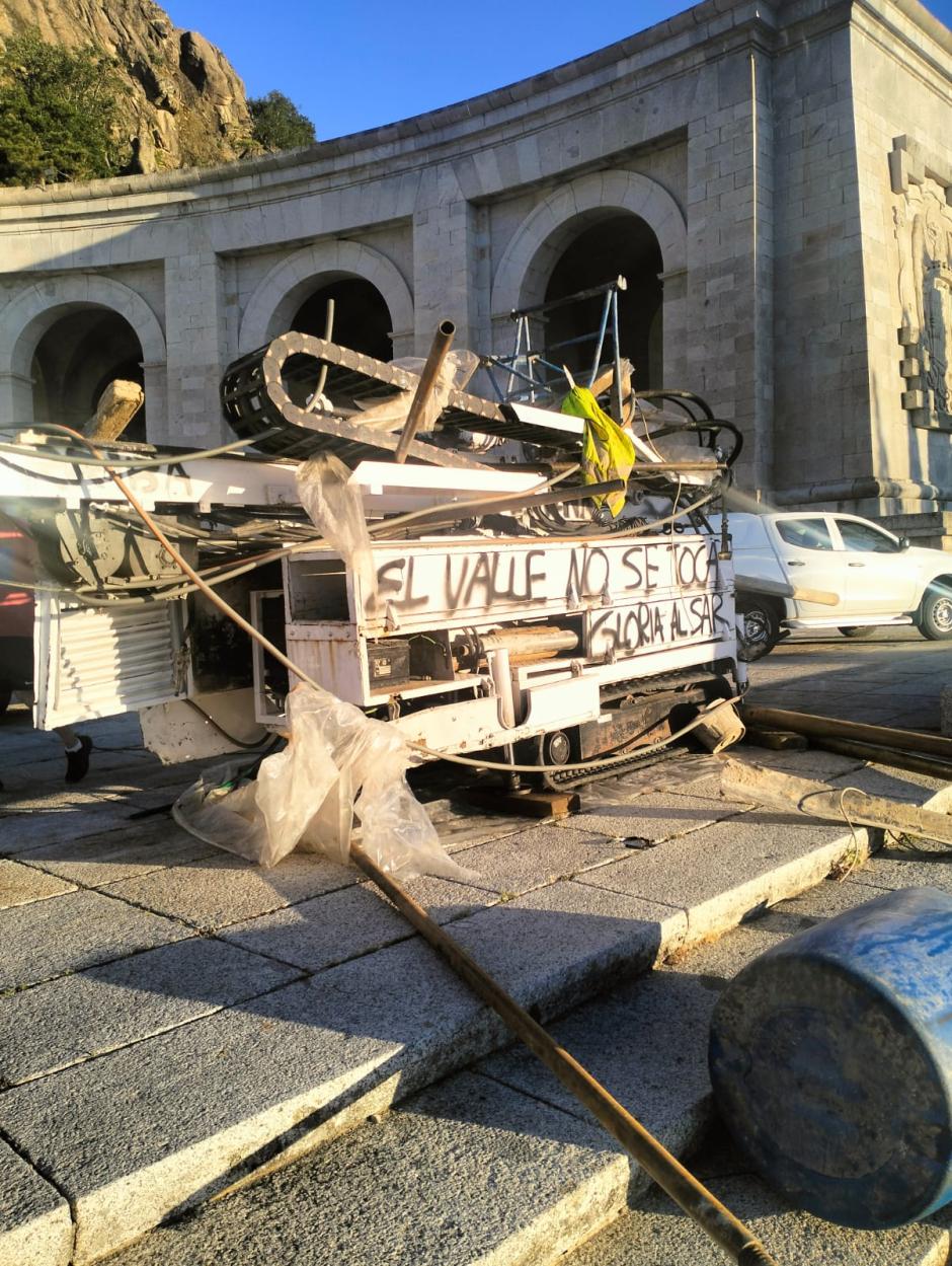 La máquina ha quedado destrozada