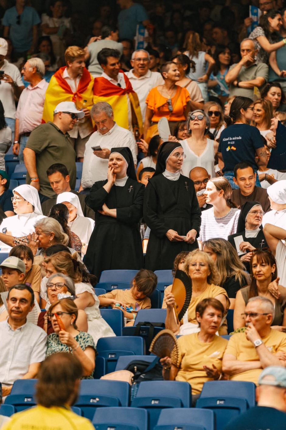 El sacerdote e influencer fray Marcos, durante la Vigilia