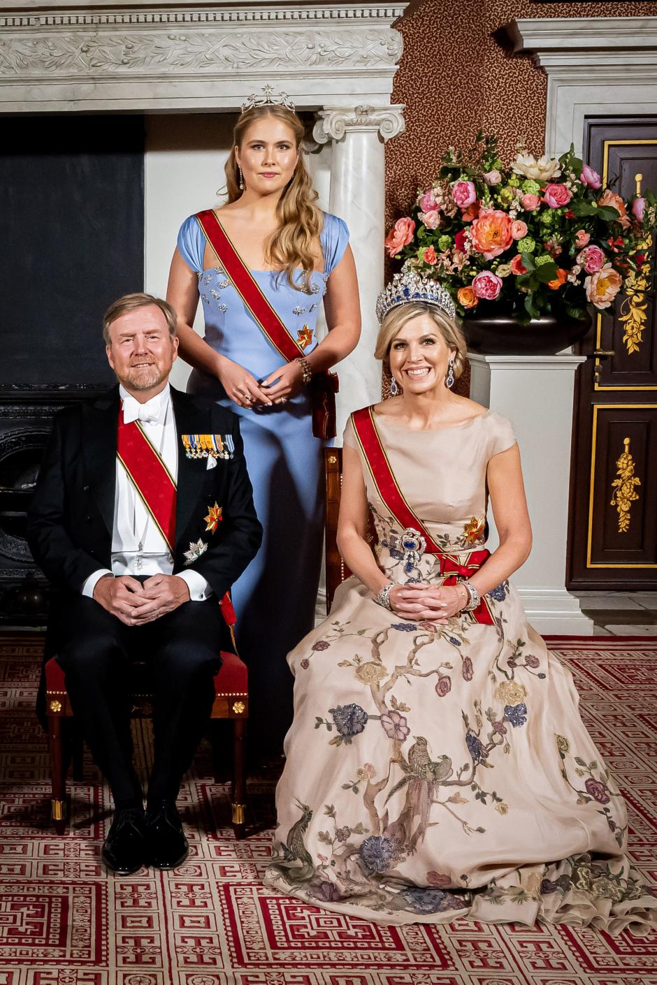 Los Reyes de los Países Bajos y la Princesa Amalia