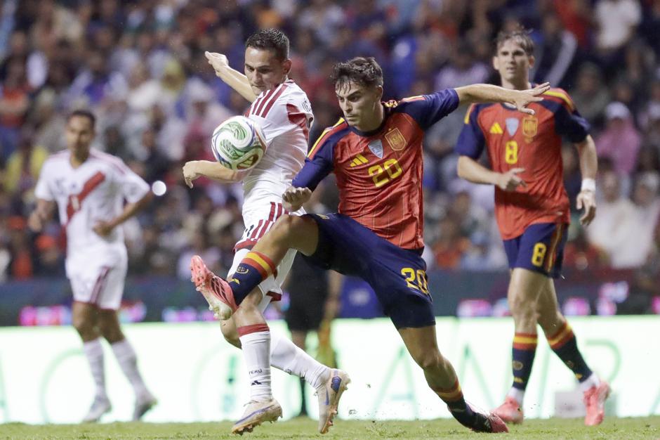 Pedri, en el último amistoso de España antes del Mundial