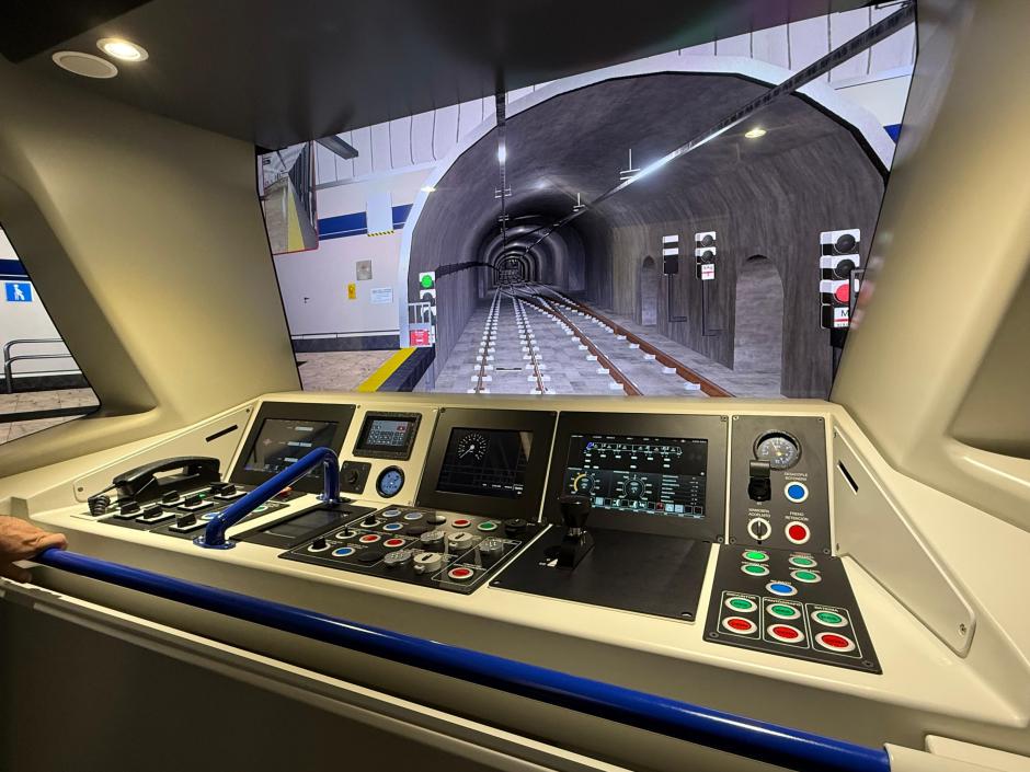 Simulador del tren autónomo de la Línea 6 de Metro de Madrid