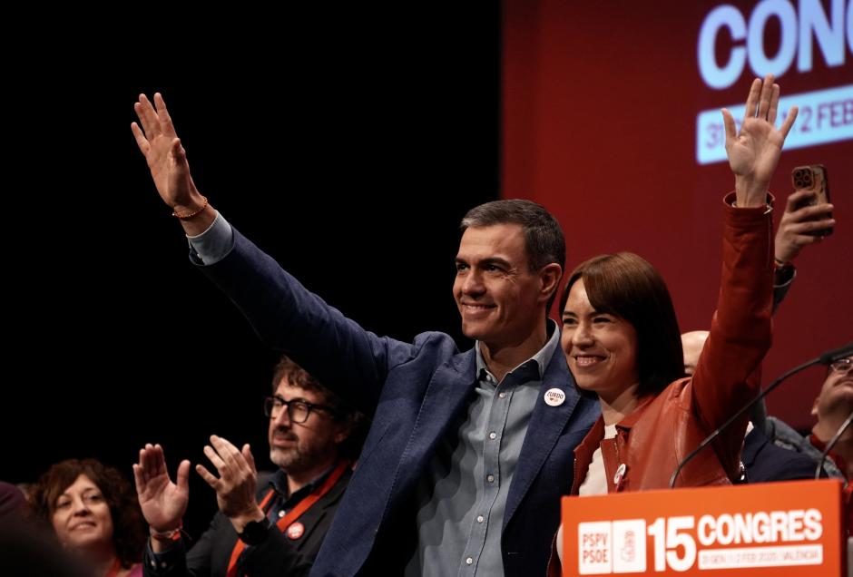 Diana Morant junto a Pedro Sánchez
