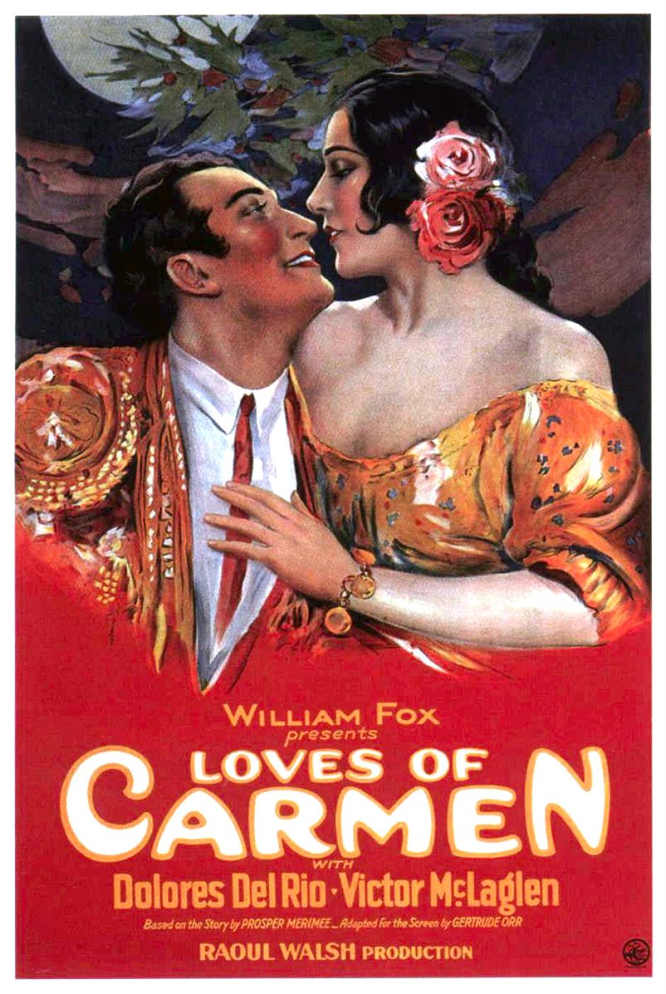 Cartel americano de Los amores de Carmen
