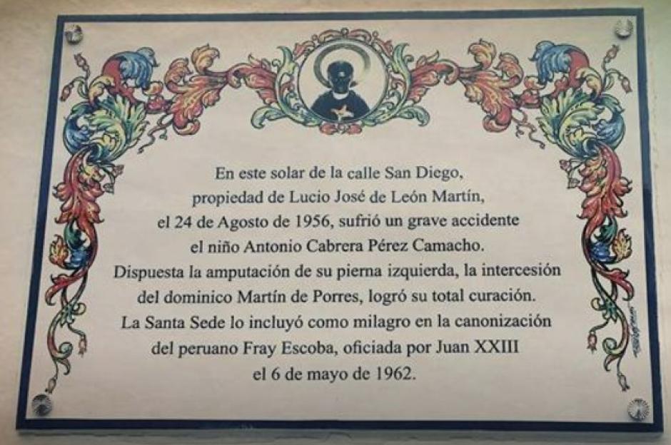 Placa en recuerdo