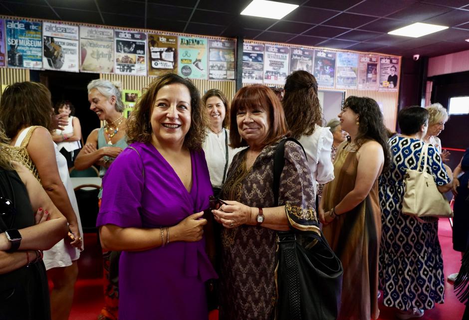 Iratxe García y Cristina Narbona, este sábado, en la provincia de Valladolid