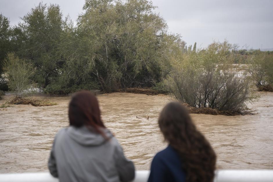 Imagen del río Magro tomada el día de la dana