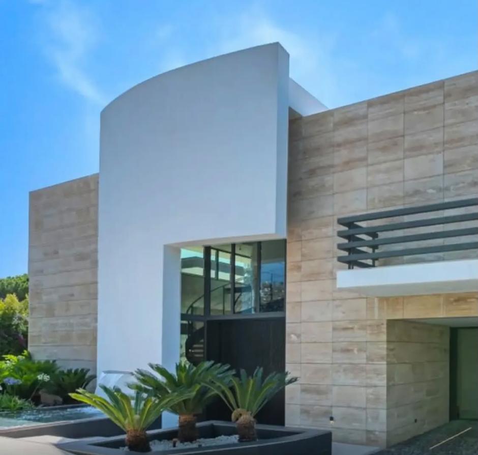 Vistazo de la casa de Haaland con vistas al Mediterráneo