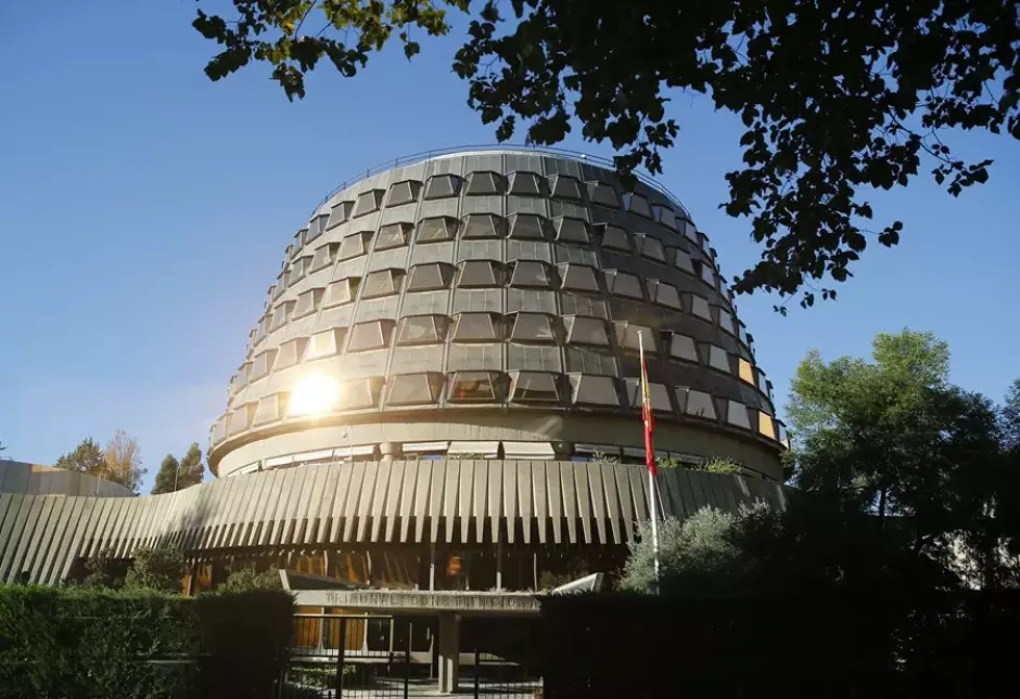 Imagen de archivo de la fachada del Tribunal Constitucional.