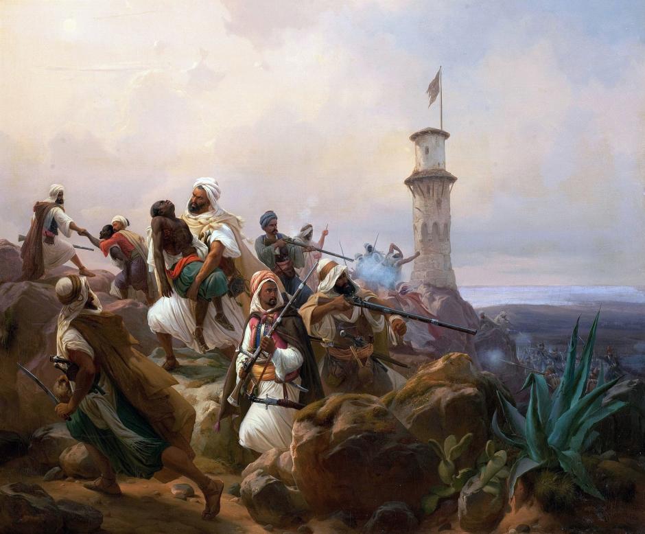 N.Simonsen “ataque berberisco” (c1840