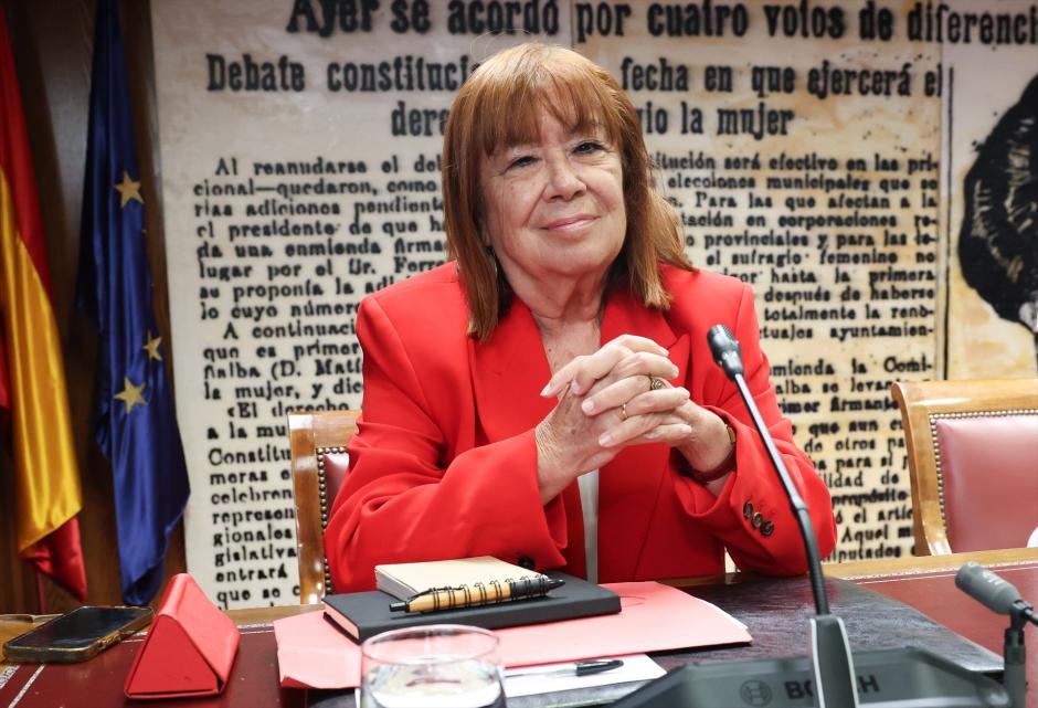 Cristina Narbona, durante la comisión de investigación