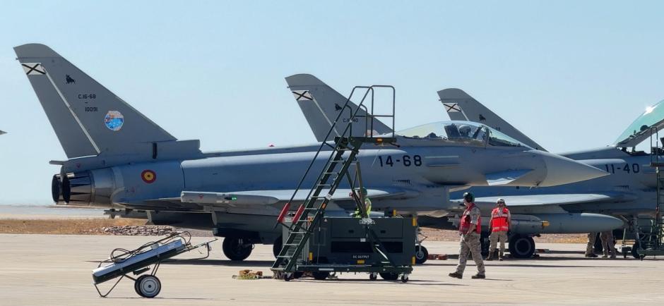 Las aeronaves españolas de la agrupación 'Plus Ultra' participan en Australia en el ejercicio 'Pitch Black'. Es la primera vez que España participa en este ejercicio táctico multinacional organizado por la Real Fuerza Aérea Australiana