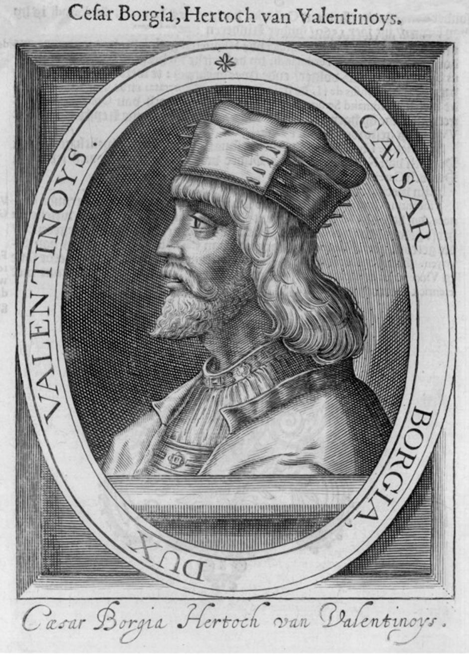 Grabado de César Borgia