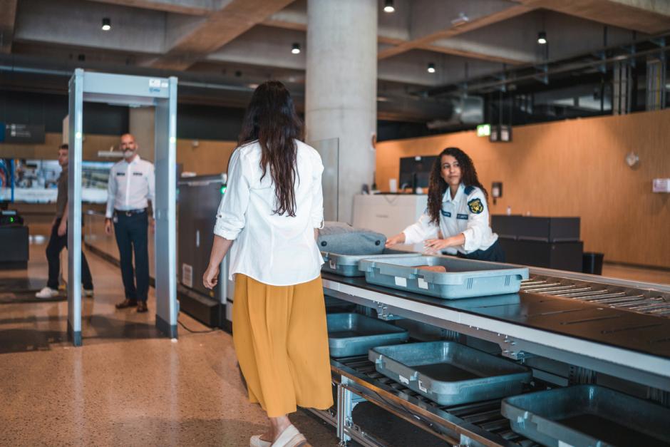 Control de seguridad en un aeropuerto