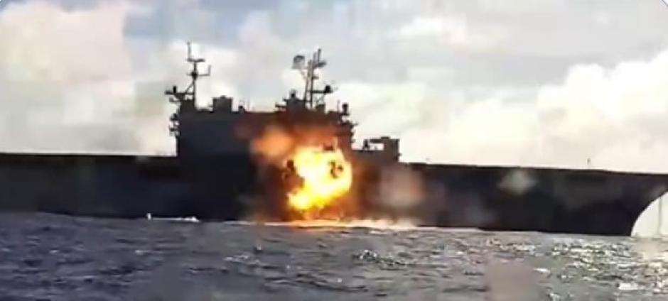 En RIMPAC 2026 fueron hundidos los antiguos buques de la Marina de Estados Unidos USS Mobile Bay (CG-53) y USS Peleliu (LHA-5)
