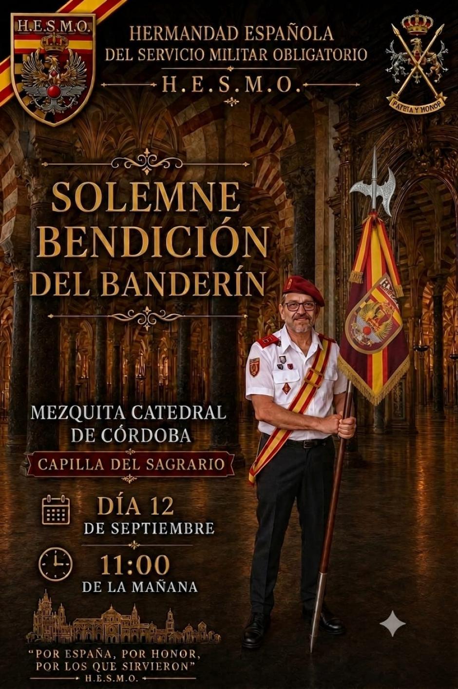 Cartel de la bendición del banderí
