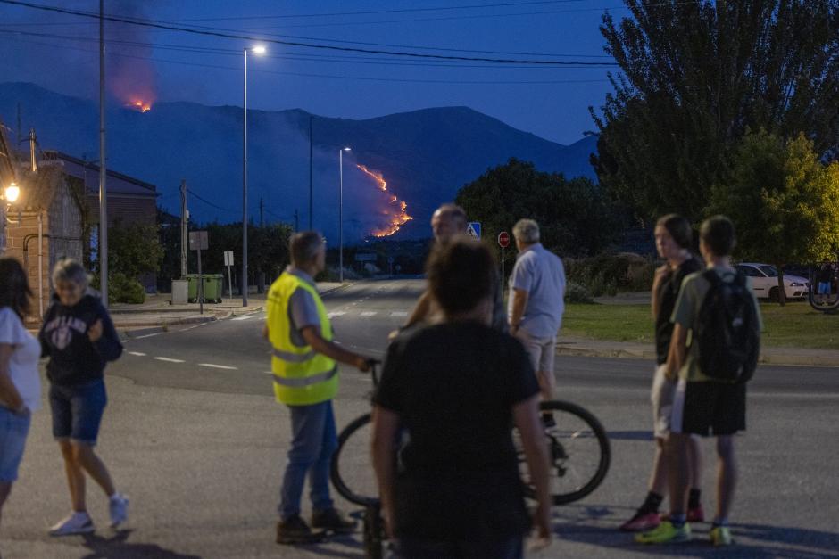 Incendio en Burgohondo desde Navalmoral