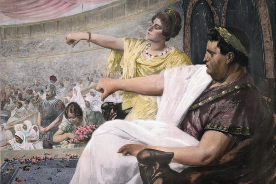 Nerón en el circo, obra de Wilhelm Otto Peters