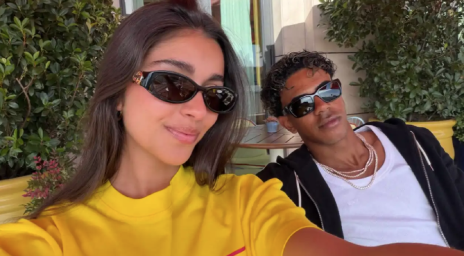 Inés García y Lamine Yamal durante sus vacaciones