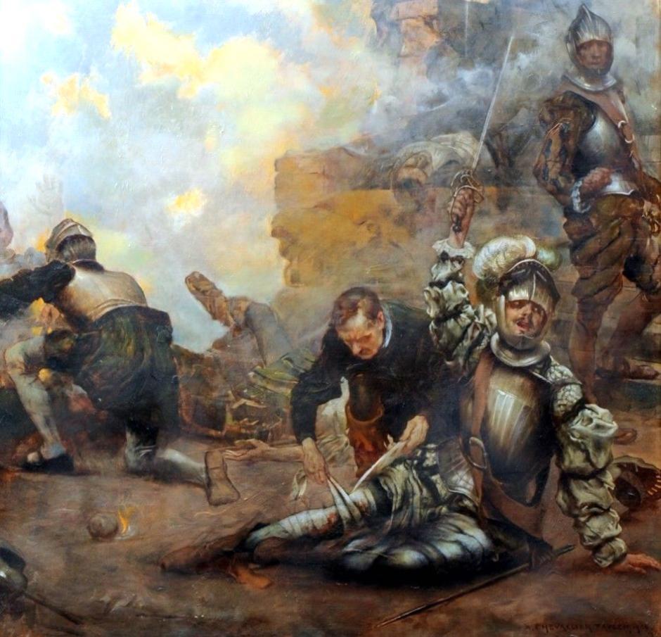 Ignacio cae en Pamplona y fue creada por Albert Chevallier Tayler en 1904
