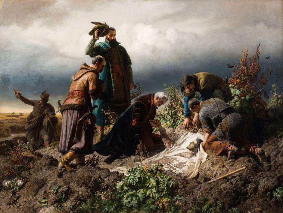Muerte del rey Luis II de Hungría tras la batalla de Mohács (1526)