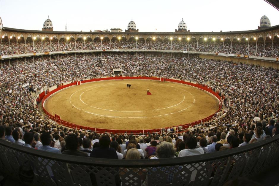 Imagen panorámica de la Plaza de Toros la Monumental de Barcelona