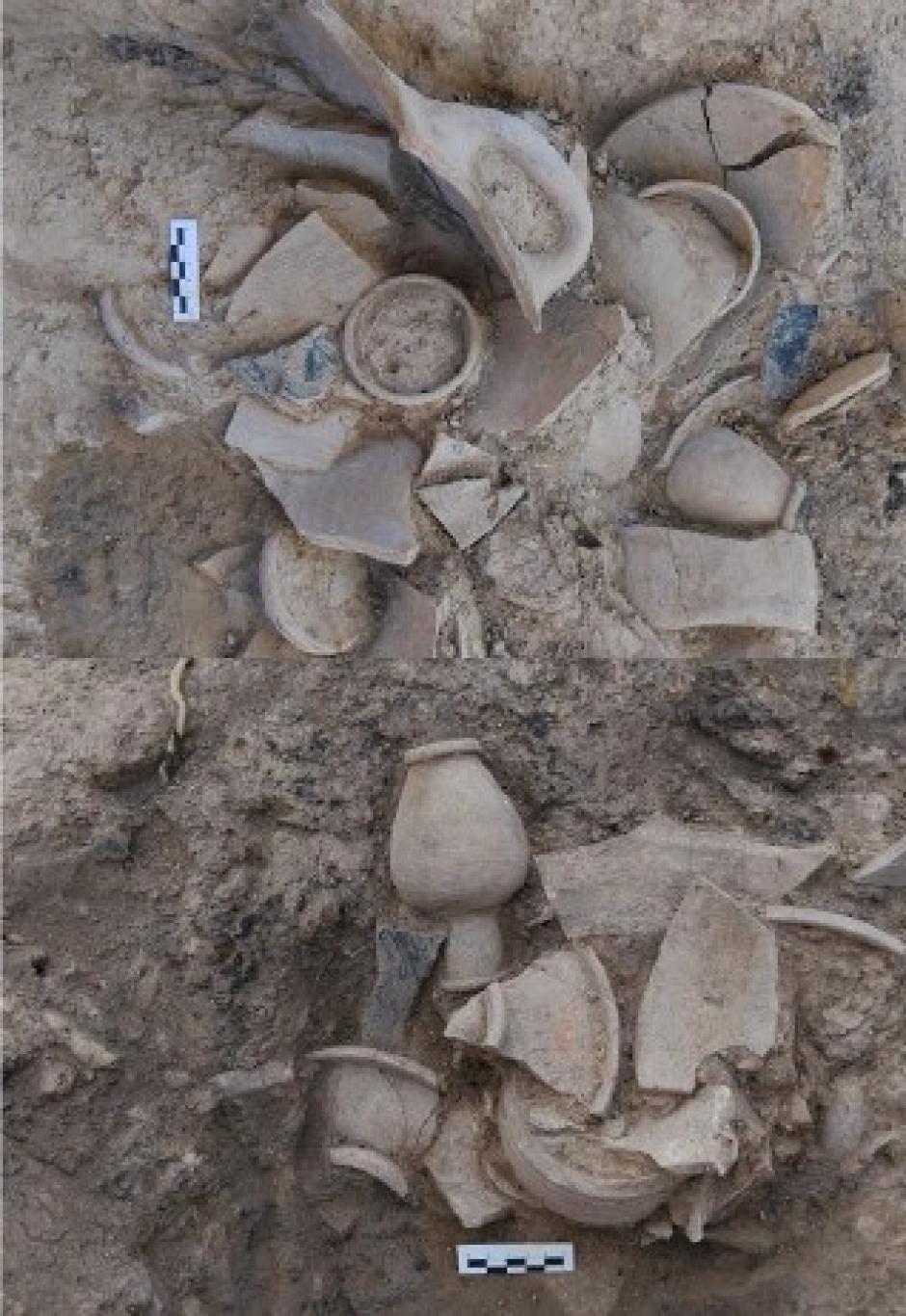 Vasijas halladas en la Albufereta (Alicante)