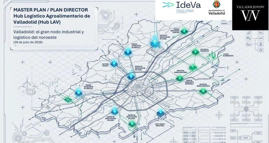 Mapa del proyecto logístico e industrial de Valladolid