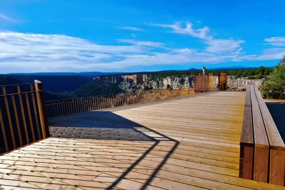 Imagen del nuevo Mirador de la Galiana