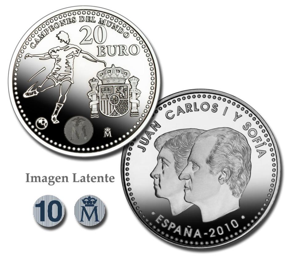 Moneda conmemorativa de la victoria del Mundial en el año 2010