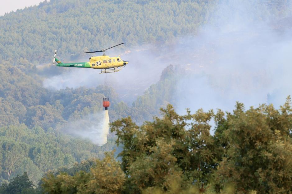 Incendio forestal de nivel 2 en La Utrera (León)