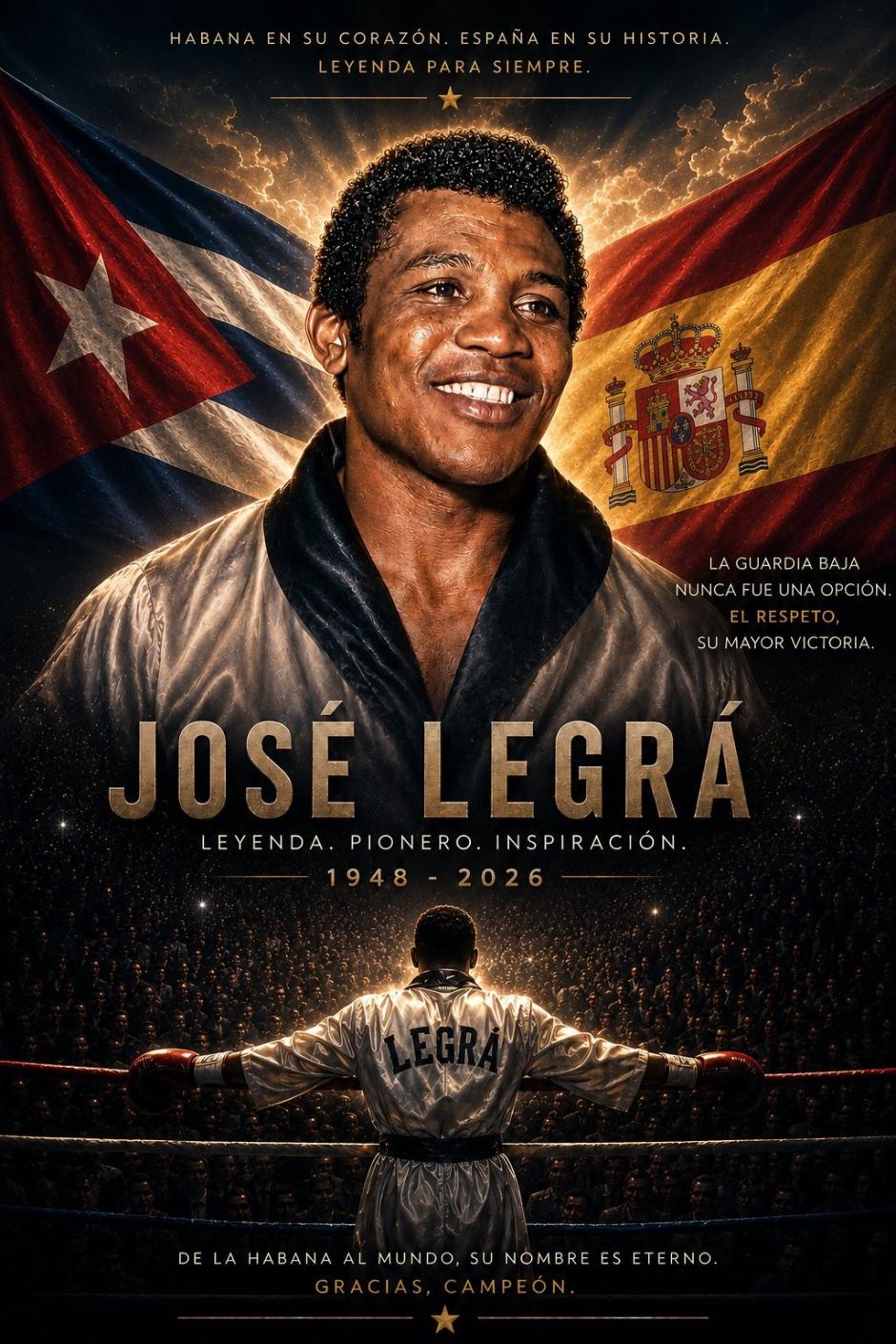 Cartel hecho con IA que se hizo viral en redes sociales para homenajear su leyenda