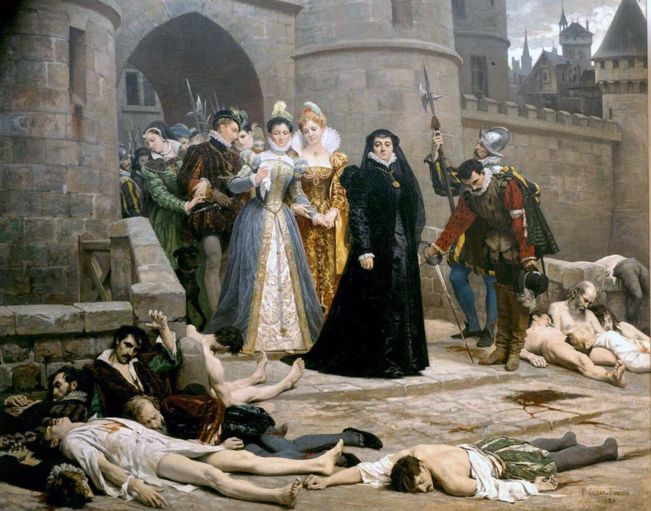 'Una mañana a las puertas del Louvre', pintura de Edouard Debat-Ponsan, del siglo XIX