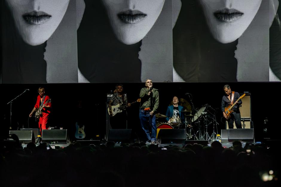 El cantante británico Morrissey, durante su concierto en Madrid